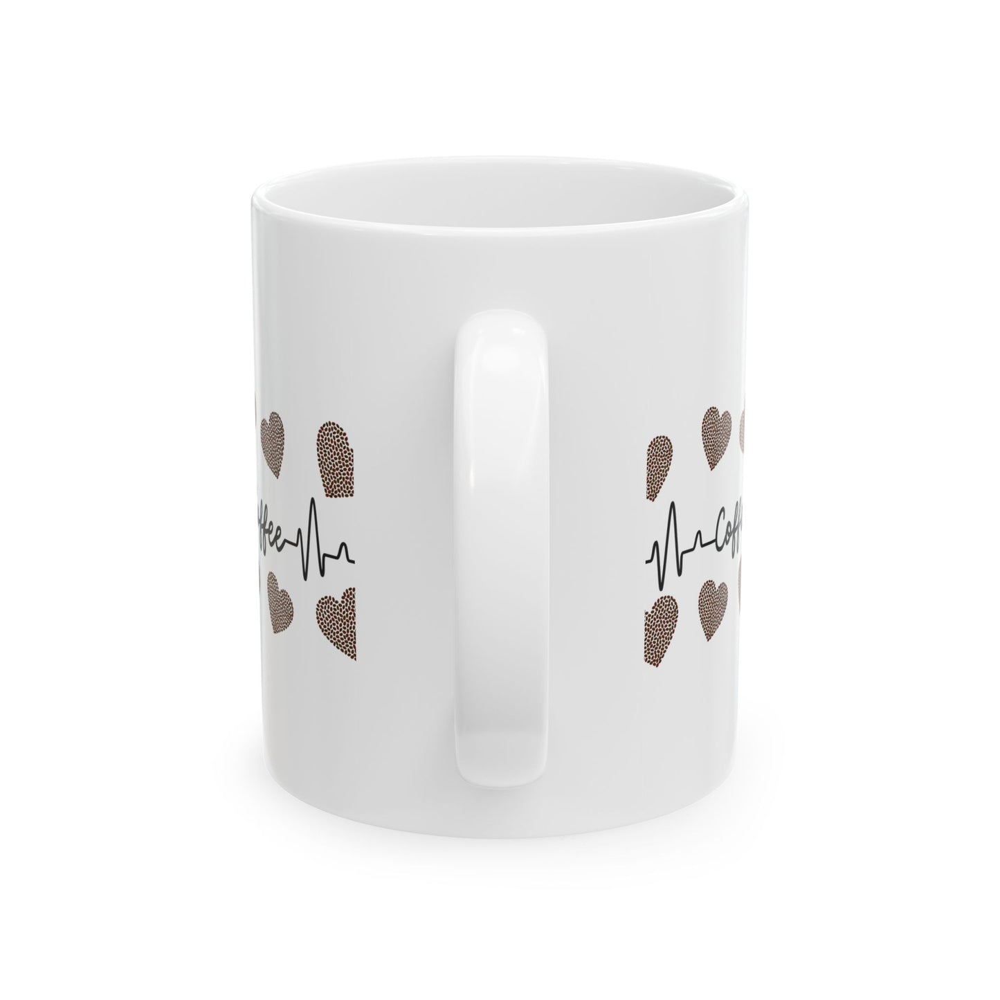 Heartfelt Coffee Ceramic Mug - Perfect Gift for Coffee Lovers, Home Decor, Office, Birthday, Valentine's Day, and More