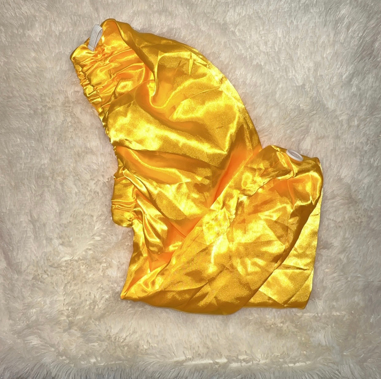 Long Satin Bonnet w/Button